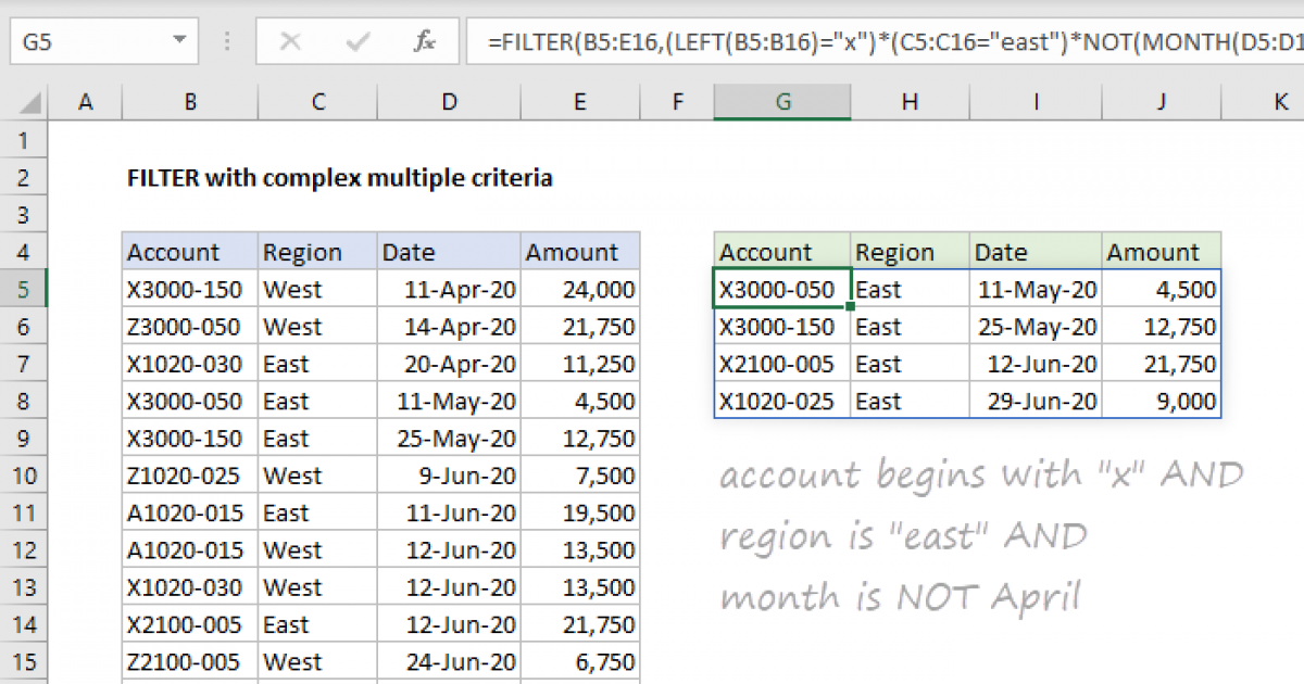 How To Use Advanced Filter In Excel With Multiple Criteria